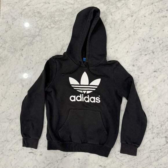 Classic Black Adidas Hoodie - Size S - Picture 1 of 4